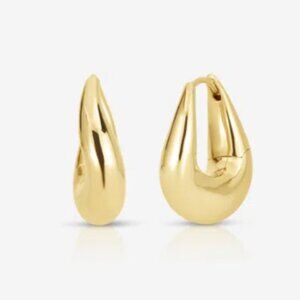 Ring Concierge Movement Cloud Hoops (Medium) in 14K Yellow Gold